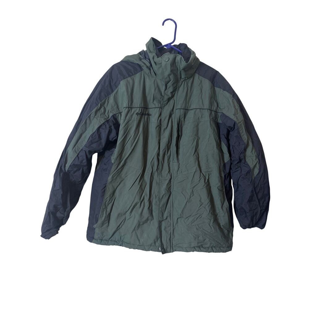 Columbia Jacket Mens XL Gray Softshell Field Full Zip Skiing Hiking Outdoors c2
